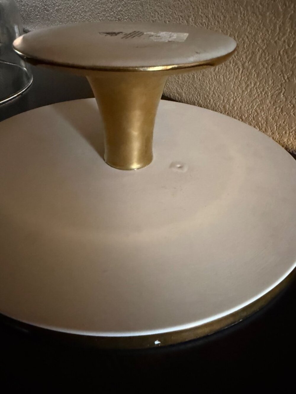 Disney Icy Winter Collection Mickey Minnie Mouse Covered Cake Stand USED w/FLAWS - Picture 9 of 16